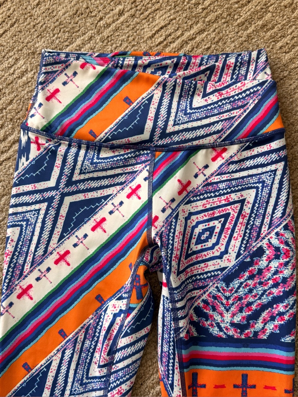 FP Movement Ashford Lose Control 7/8 leggings S Vibrant Geometric Eclectic Boho - Picture 4 of 16